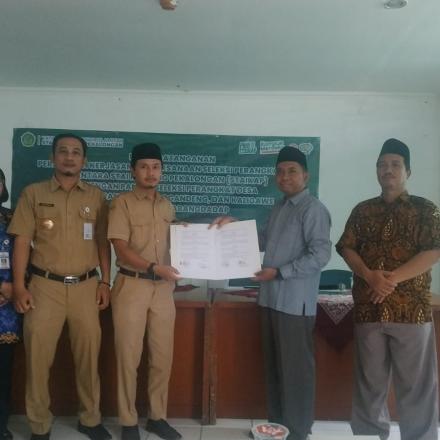 Perjanjian Kerjasama Pelaksanaan Seleksi Perangkat Desa.