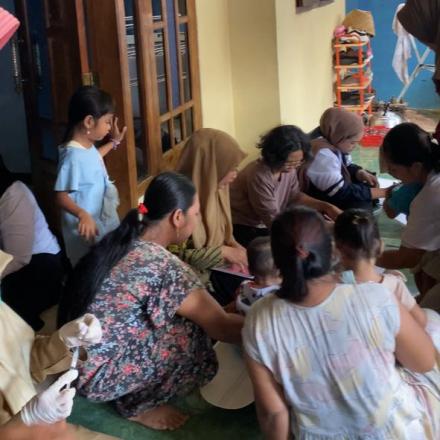 Pelaksanaan Kegiatan Posyandu di Desa Kaligawe Dusun Kalikajar