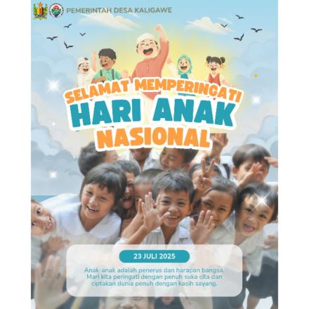SELAMAT MEMPERINGATI HARI ANAK NASIONAL
