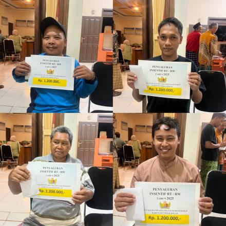 Penyaluran Insentif RT/RW Desa Kaligawe